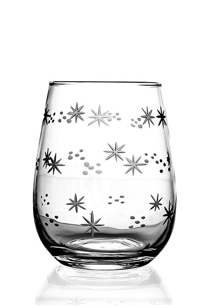 DECOCIA Medusa 6 Piece Water and Soft Drink Cutting Glass Set with Sema Pattern