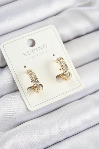 Celira أقراط Xuping Zircon Stone Ring موديل ذهبي اللون للنساء