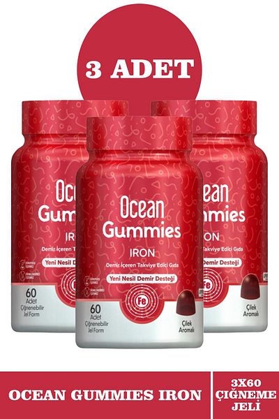 Ocean Gummies Iron 60 Chew Form 3 Pcs