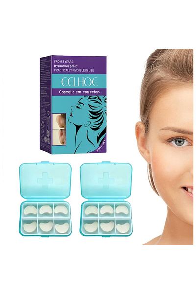 OEM Set of 12 Correctors for protruding ears, Reusable, Invisible, Contains 2 protective boxes,