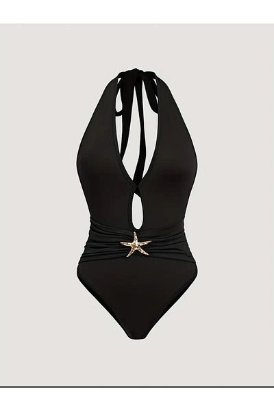 CN New Women's Swimsuit Set 2 Piece Set with Opening from the Bottom