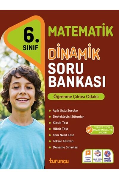 Turuncu 6 .SINIF Matematik Dinamik Serisi - MAARİF MODELİ MÜFREDAT