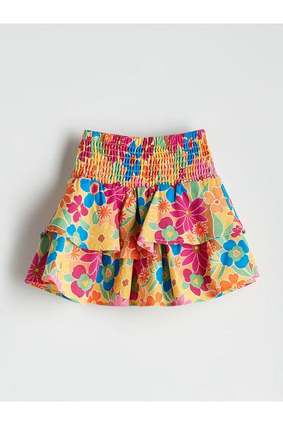 LC Waikiki Fusta florală pentru fetiță cu talie elastică