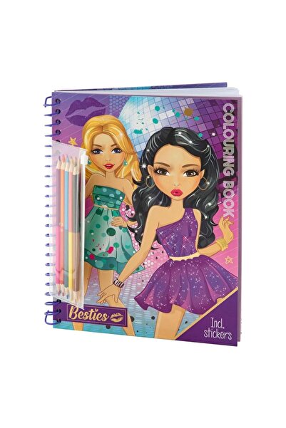 GRAFİX Carte de colorat cu autocolante si creioane colorate Grafix Besties