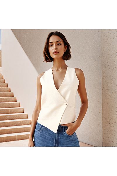 Iconic Iconic Textured Waistcoat