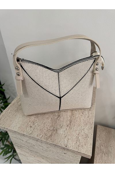 ALTUDA Women's Cross Strap Linen Shoulder Bag Ketty