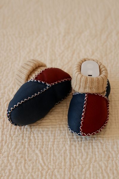 Papulin Unisex Organic 100% Leather Baby Shoes, Baby Shoes, Baby Boots, First Step Shoes