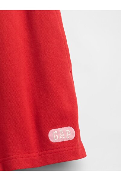GAP Kadın Kırmızı Heavyweight Havlu Kumaş Şort