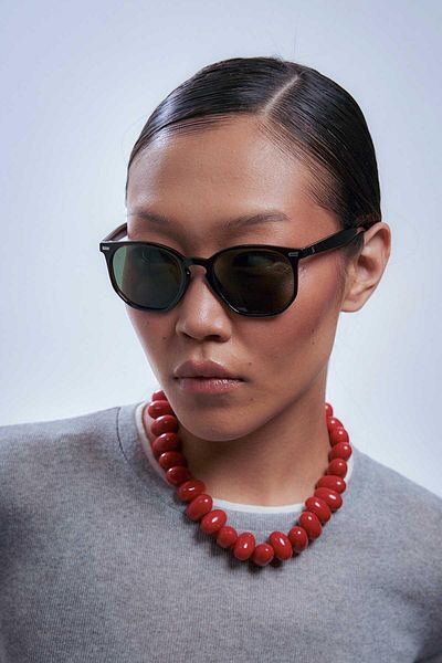 Bilge Karga Tamela Dark Brown Green Sunglasses