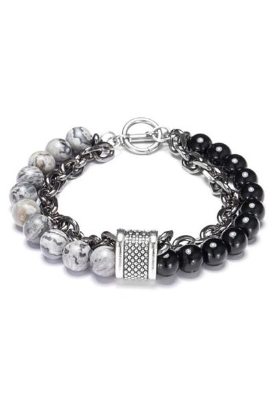 VOLY Men's natural stone bracelet 20 cm