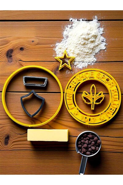 AlisTech Fb-kurabiye-kalıbı-sarı-lacivert-8 CM