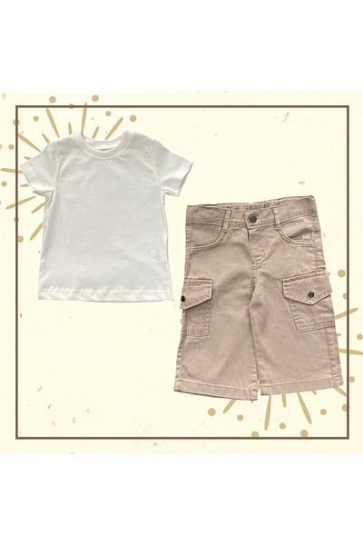 BİGÜMEX Boys' Summer Suit with Shorts