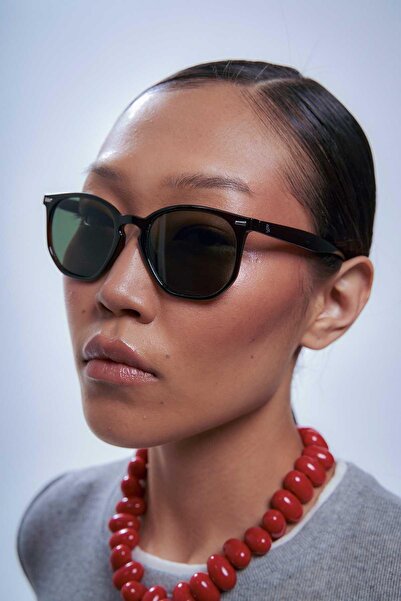 Bilge Karga Tamela Dark Brown Green Güneş Gözlüğü