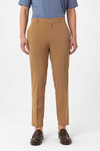 Antioch Camel Slim Fit Comfort Men's Trousers
