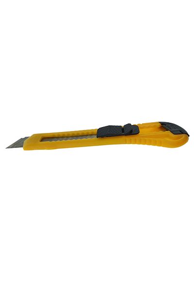 OEM Cutter cu lamă de 80x19mm și mâner din plastic, FS-11469Y, 150 mm, galben
