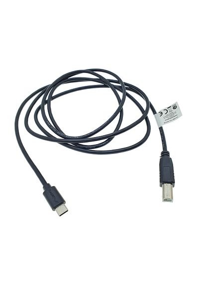 Lanberg USB Type C USB 2.0 Printer Cable, 1.8 m, Lanberg 42977, USB B to USB-C, black