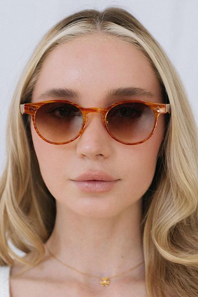 Bilge Karga Lucio Orange Brown Gradient Sunglasses