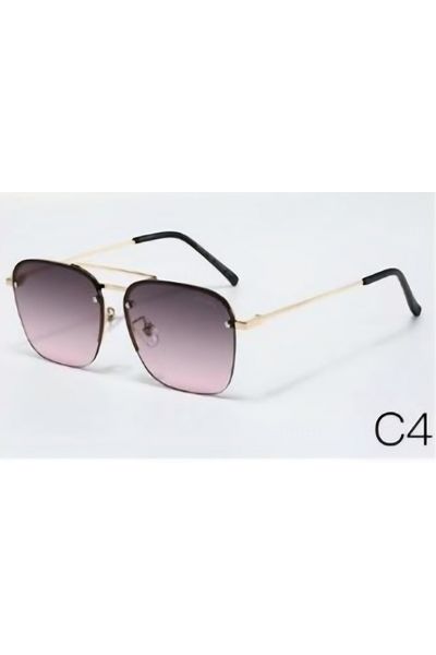 Escales Unisex Uv-400 Protected Luxury Rimless Sunglasses