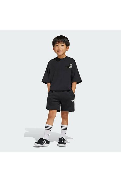 childbabyy Printed Black Men's Shorts Suit