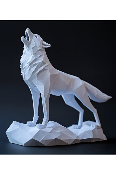 Sizseyy Modern Uluyan Kurt Heykel Biblo