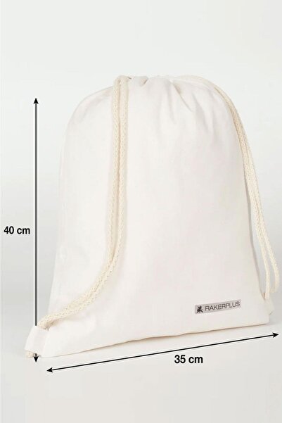 Rakerplus Geantă pentru încălțăminte din pânză brută unisex, cu șnur, 35x40 cm