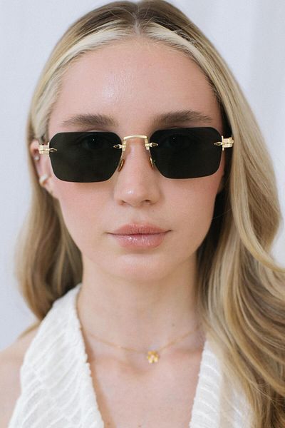 Bilge Karga Guts Gold Green Sunglasses