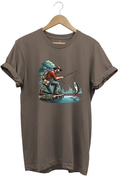WİDİ Μπλουζάκι με στάμπα Widi Fish Hunt