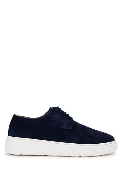 Tamer Tanca Men's Genuine Leather Navy Blue Suede Sneakers & Sports Shoes