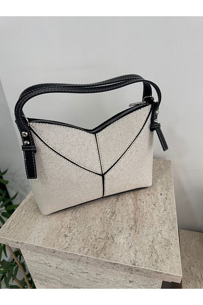 ALTUDA Women's Cross Strap Linen Shoulder Bag Ketty