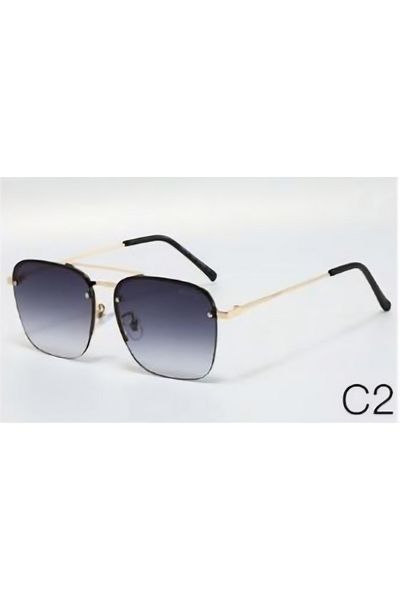 Escales Unisex Uv-400 Protected Luxury Rimless Sunglasses