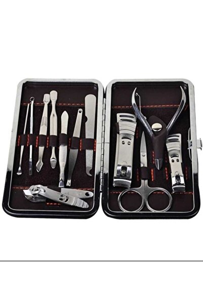 Skygo Rasp Pliers Nail Clipper Manicure Pedicure Set Portable Box 12 Pcs