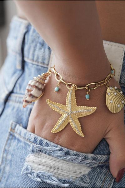 AŞIK ACCESSORIES Sea Themed Charm Bracelet