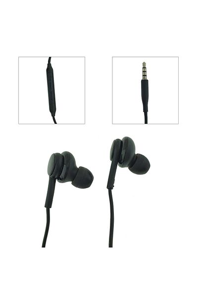 OEM Headphones with microphone, S10, EO-IG955, wired control, 120 cm cable, 3.5mm jack connector, black