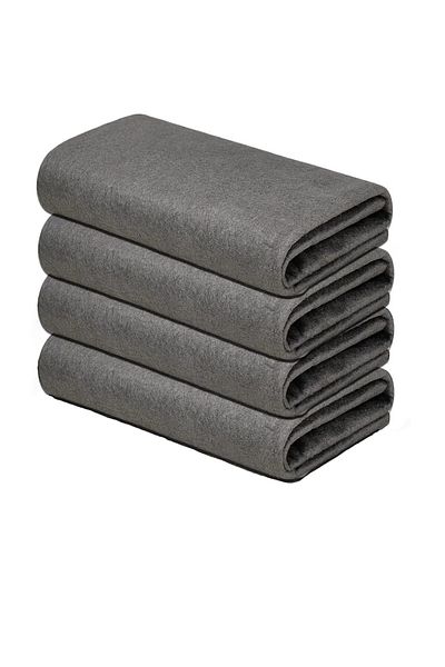 OEM Set 4 Lavete Magice din Microfibre, 29x29 cm, Gri
