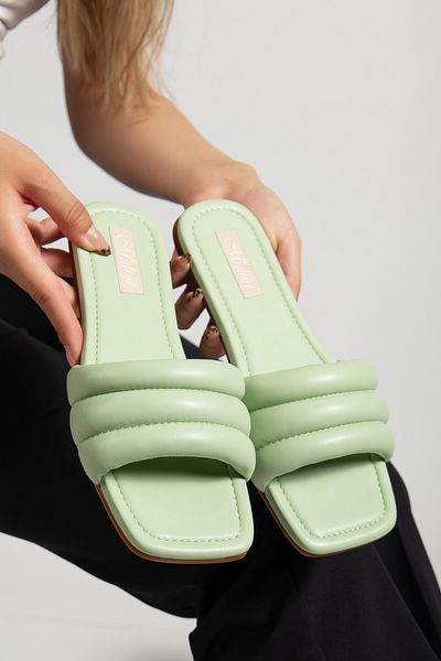 Mulini Women's Flat Sole Slippers – Soft Padded Band, Comfortable and Stylish Daily Model