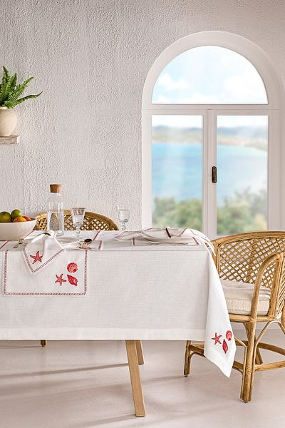 Özdilek Özdilek Coral Garden Tablecloth 160X220 cm