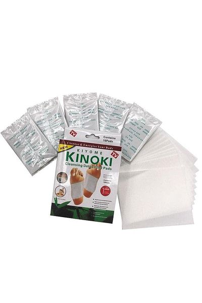 Kinoki Set of 20 Kinoki Detoxifying Patches, 2 Boxes of Original Kinoki, With Tourmaline, Vit C, E, Oils