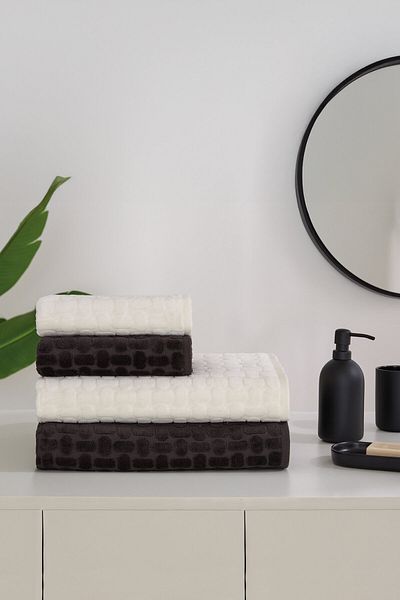 Özdilek Özdilek Tricot Velvet Towel Set