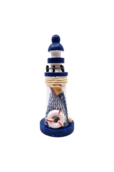 OEM Far decorativ cu scoici si colac de salvare, lemn, 13 cm
