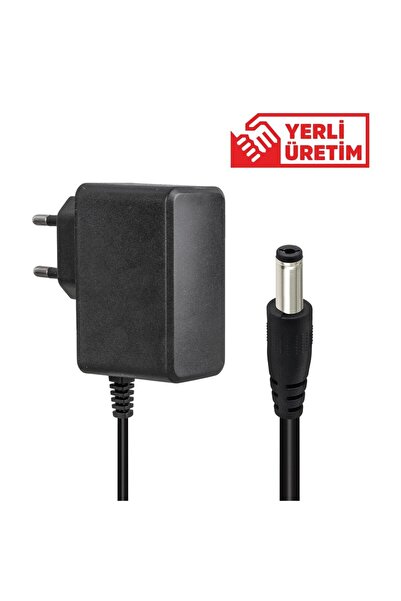 Powermaster Weko 12 Volt 1 Amper 10 Watt Plastik Kasa Priz Tipi Adaptör (5.5x2.5 Uçlu)