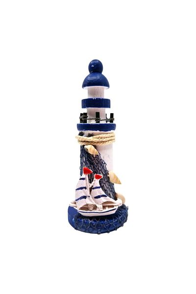 OEM Far decorativ cu scoici și barcă, lemn, 13 cm