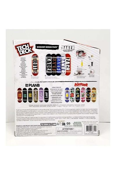 SPIN MASTERR Set of 6 mini skateboard boards, Tech Deck, Bonus Pack, Baker