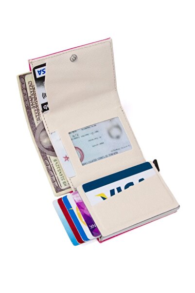 Newish Polo Men's Mechanized Card Holder and Wallet - Pink