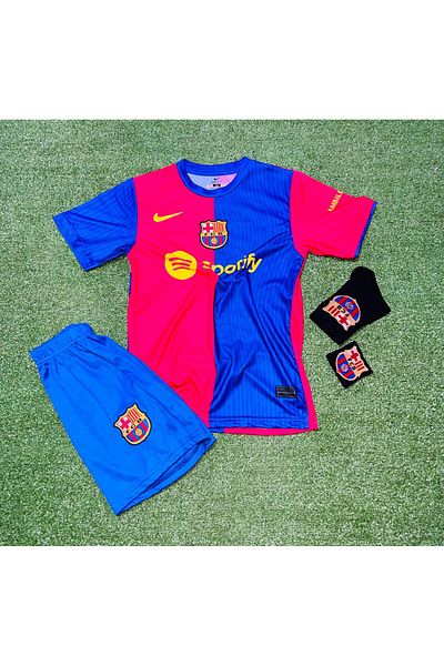Lion Spor Barcelona Laminated Patch Home Jersey