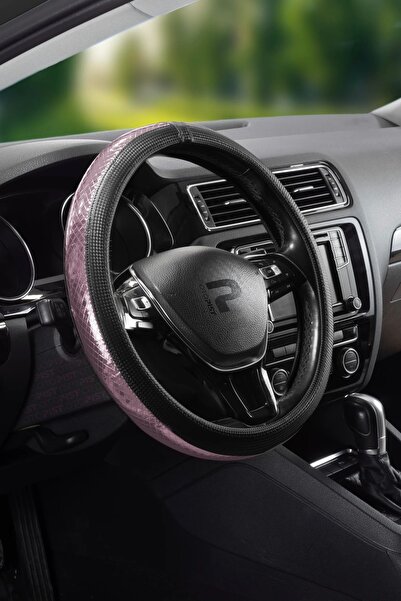 wimbledon Parlak Dokulu & Karbon Geçmeli Direksiyon Kılıfı