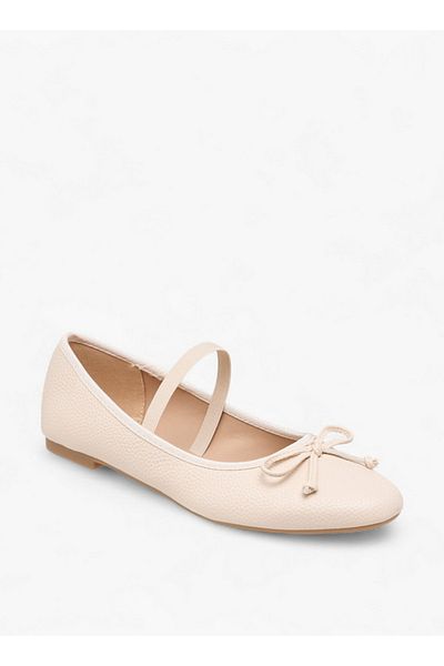 Flora Bella by Shoexpress Women Bow Accent Ballerina Shoes with Elasticated Strap