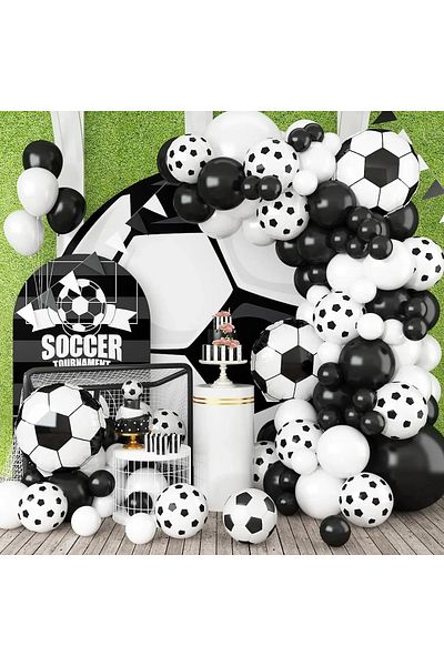 Baloane Vesele Football Themed Balloon Arch For Event Decoration 89 Pieces ARC179