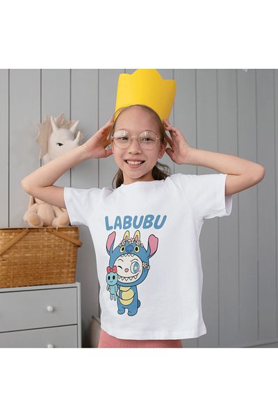 ALPŞAN TİCARET Labubu T-shirt Labubu Παιδικό T-shirt Labubu Μπλουζάκι Unisex για ενήλικες