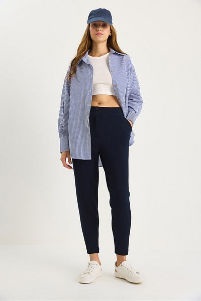Bianco Lucci Women's Double Button Pocket Detailed Balloon Pants 60283471