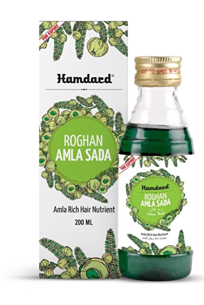 Hamdard زيت مغذي الشعر روغان أملا سادا بالأعشاب النقية من هامدارد، 200 مل
